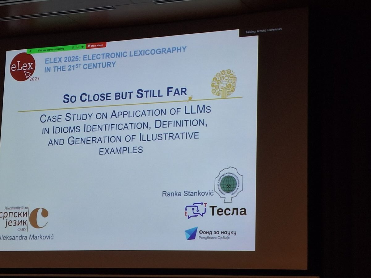 Konferencija „eLex 2025: electronic lexicography in the 21st century – Intelligent Lexicography“